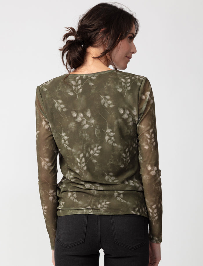 T-shirt en filet doublé