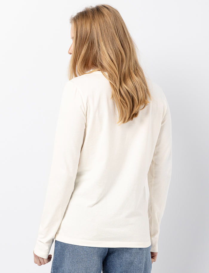 T-shirt imprimé à manches longues pour femme