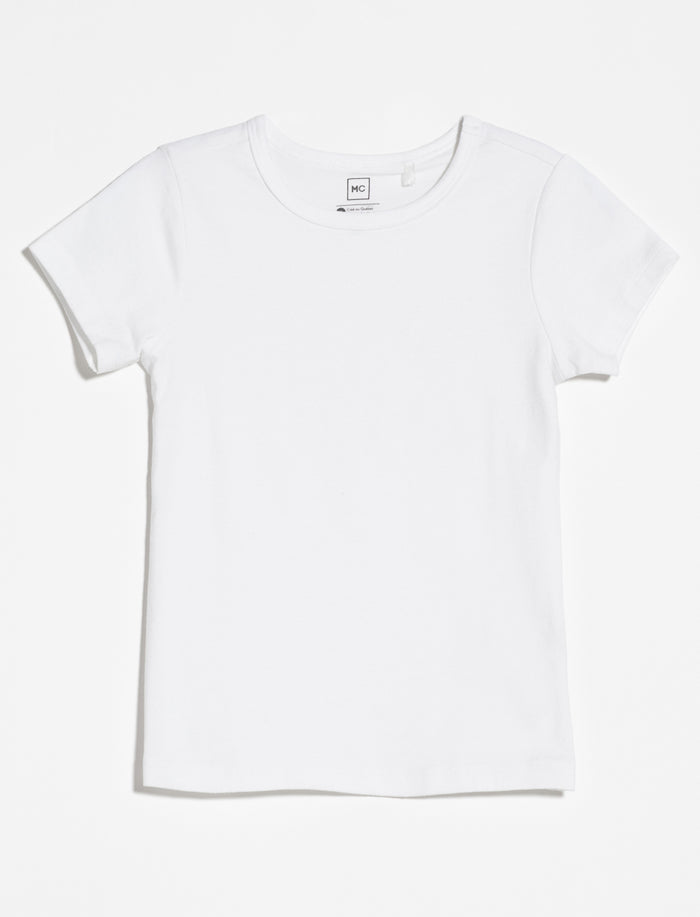 T-shirt uni en coton bio