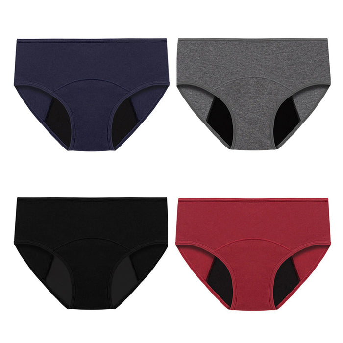 🔥4 PCS - Black+Wine red+Gray+Royal blue / S