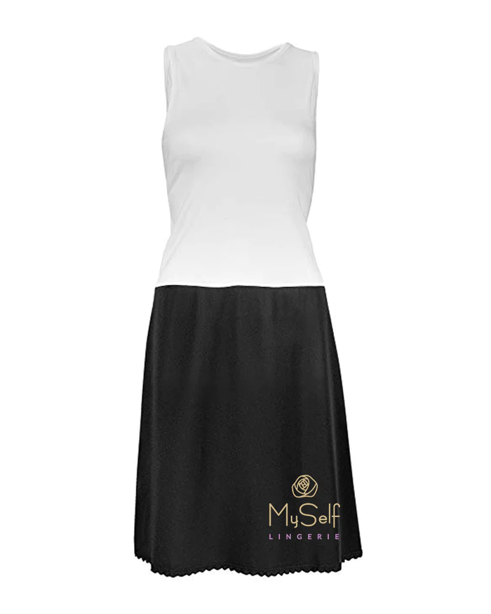 Valair 3837 Sleeveless Cotton Top Full Slip 37" myselflingerie.com