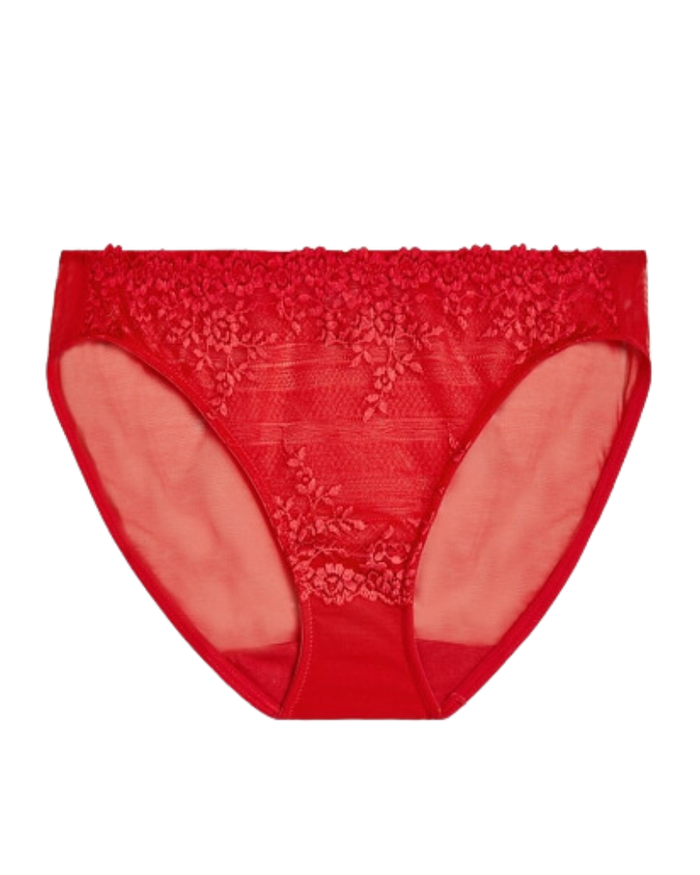 Wacoal Equestrian Red Embrace Lace Bikini
