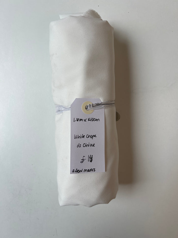 White Crepe De Chine Remnant