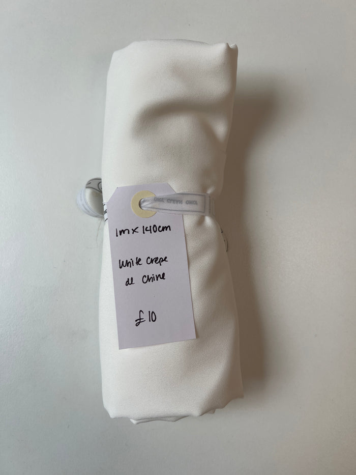 White Crepe De Chine Remnant
