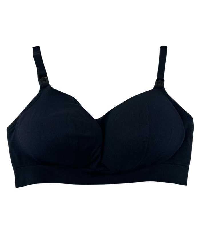 Bravado 11042BA Black Intrigue Nursing Wire Free Bra Myselflingerie.com