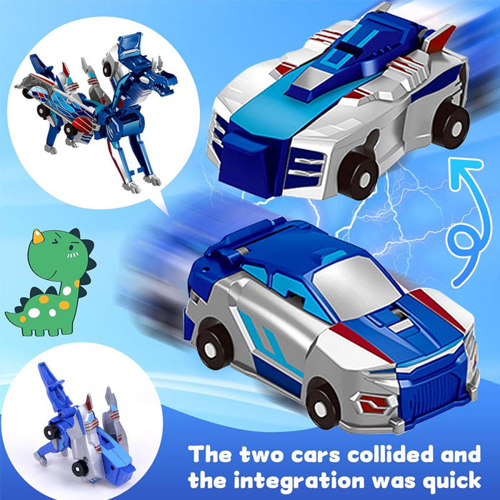 2-in-1 Magnetic Cars That Transform into Flying Dragon and Unicorn