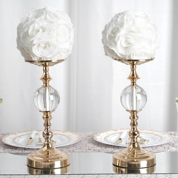 Flower Ball, Silk Rose Pomander Kissing Ball