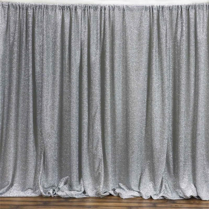 20ft x 10ft MY DREAMY Spandex Backdrops - Metallic Silver