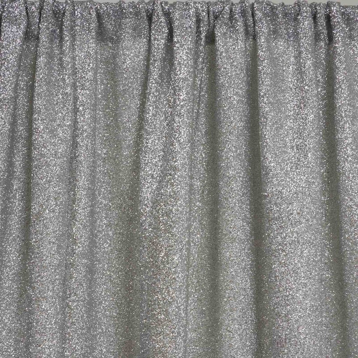 20ft x 10ft MY DREAMY Spandex Backdrops - Metallic Silver
