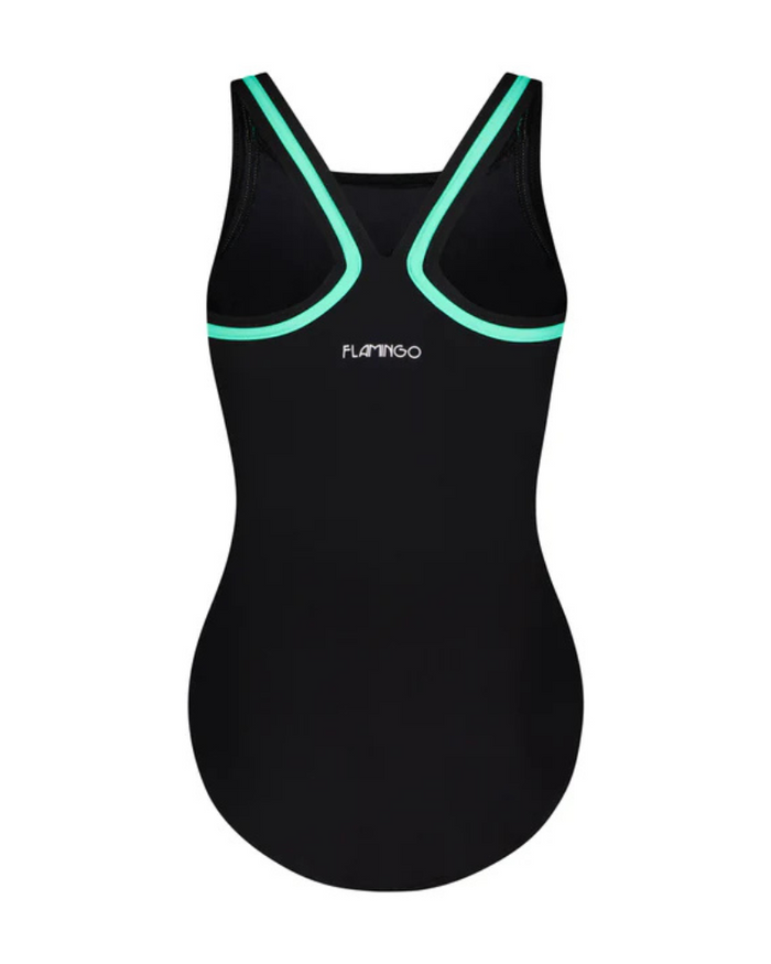 22FL040 Black/Jade Black Teen Bathing Suit Removable Cups