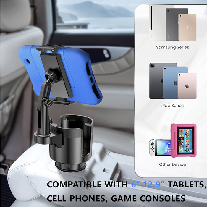 360° Rotating Car Cup Holder Phone Mount