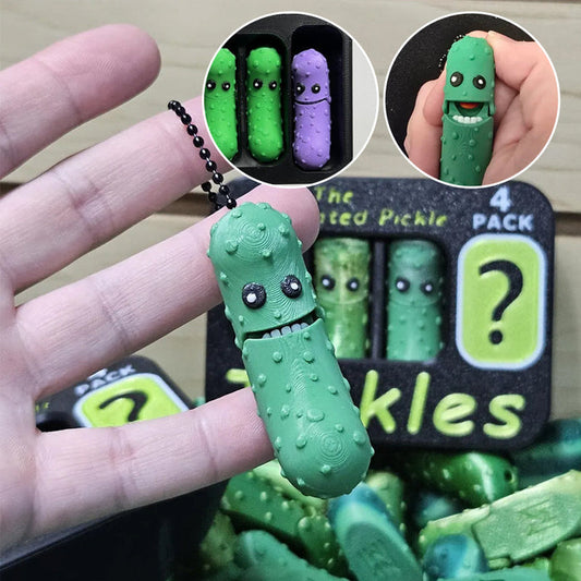 3D Printed Tickle Pickle Keychains
