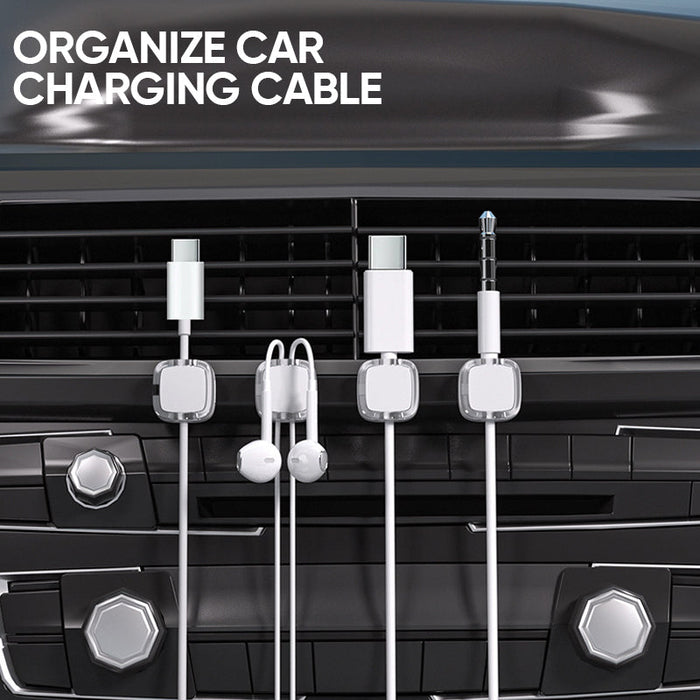 6 Pack Magnetic Cord Organizer Holder