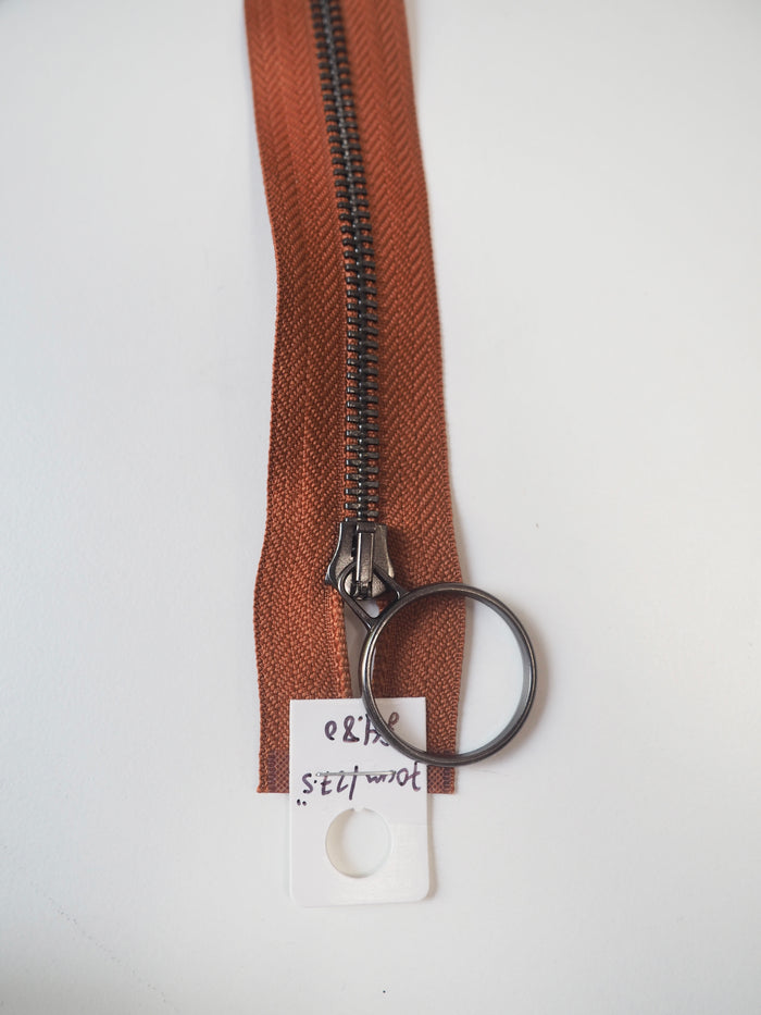 70cm/27.5in O-Pull Metal Teeth Open-Ended Periwinkle Zip