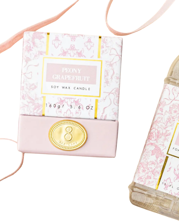 8 Oak Lane Peony Grapefruit Soy Wax Candle