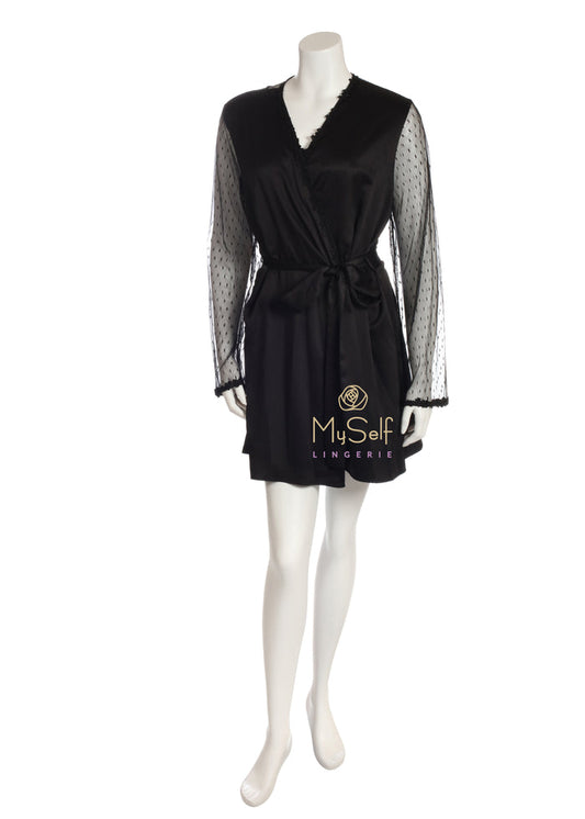 Flora Nikrooz 8061 Showstopper Short Robe MYSELFLINGERIE.COM