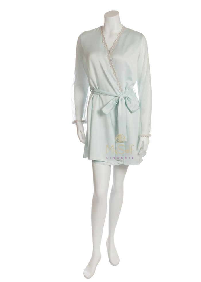 Flora Nikrooz 8061 Showstopper Short Robe MYSELFLINGERIE.COM