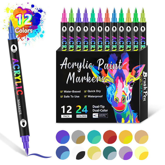 12 pens (24 colors)