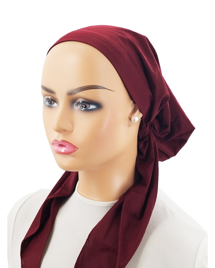 Ahead Burgundy Classic Swim Pre-Tied Bandanna
