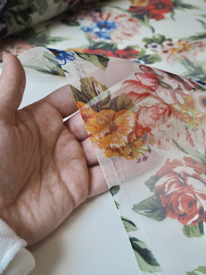 Aloha Floral Silk Organza