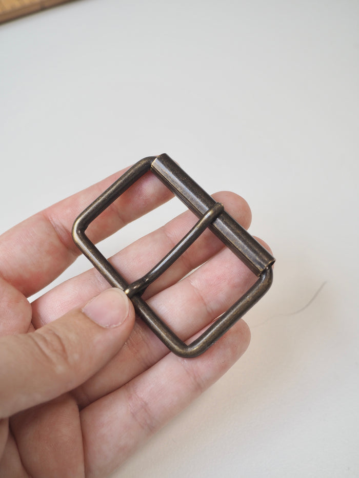Antique Brass Buckle 58mm