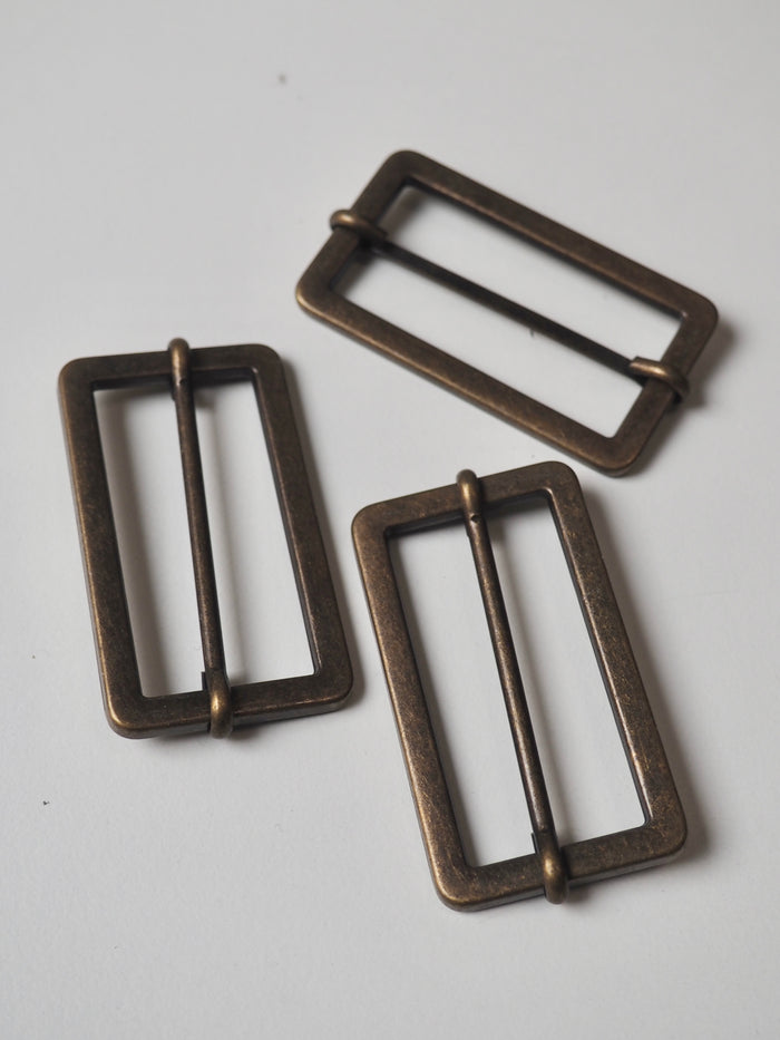 Antique Brass Tri-Slider 50mm