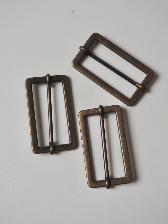 Antique Brass Tri-Slider 50mm