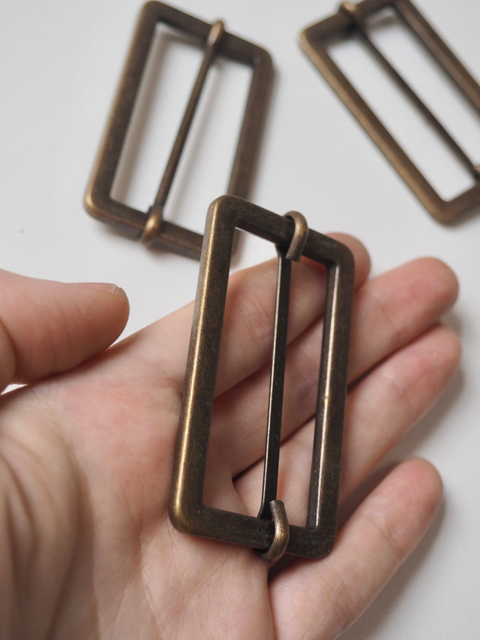 Antique Brass Tri-Slider 50mm