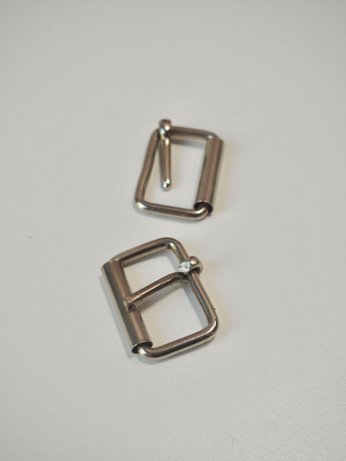 Antiqued Silver Buckle 33mm