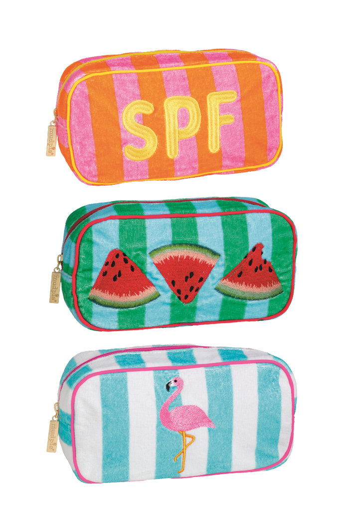 Beach Terry Cloth Pouch - FINAL SALE