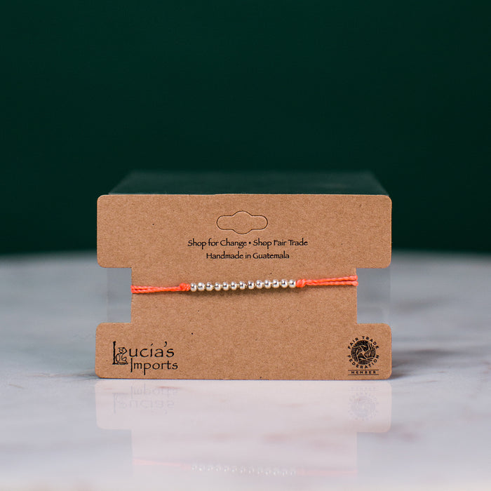 Guatemalan fair trade String bead bracelet