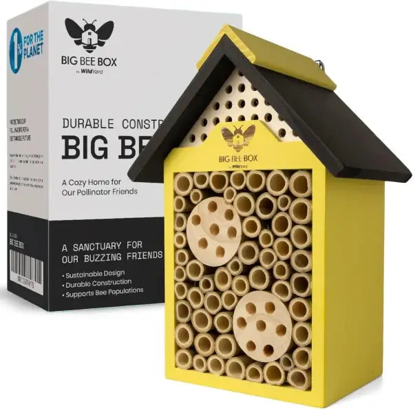 Bee House (Includes Shipping) featuring durable bamboo construction for pollinators and garden productivity.