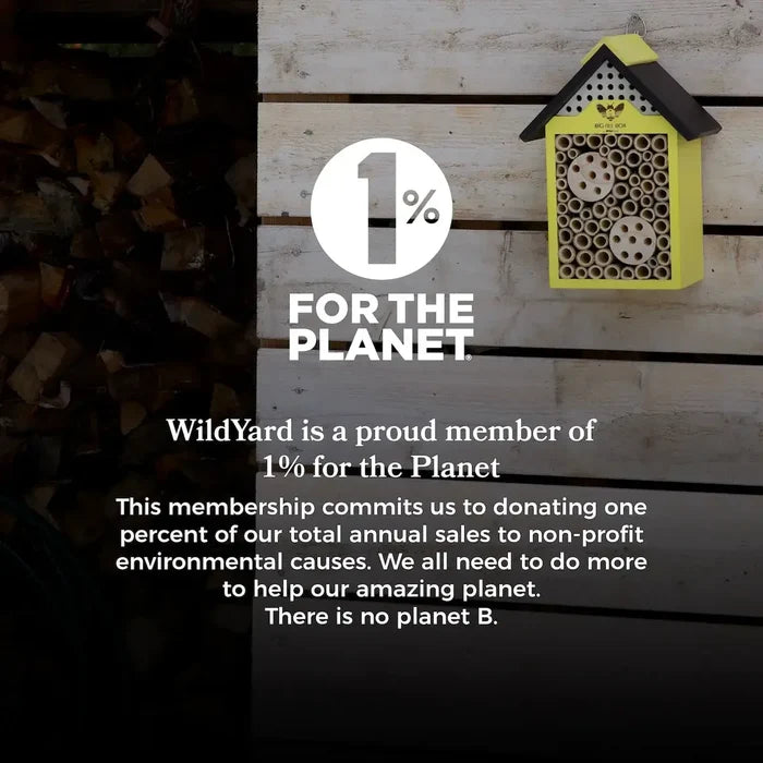 Bee House (Includes Shipping) with 1% for the Planet membership promoting environmental support.