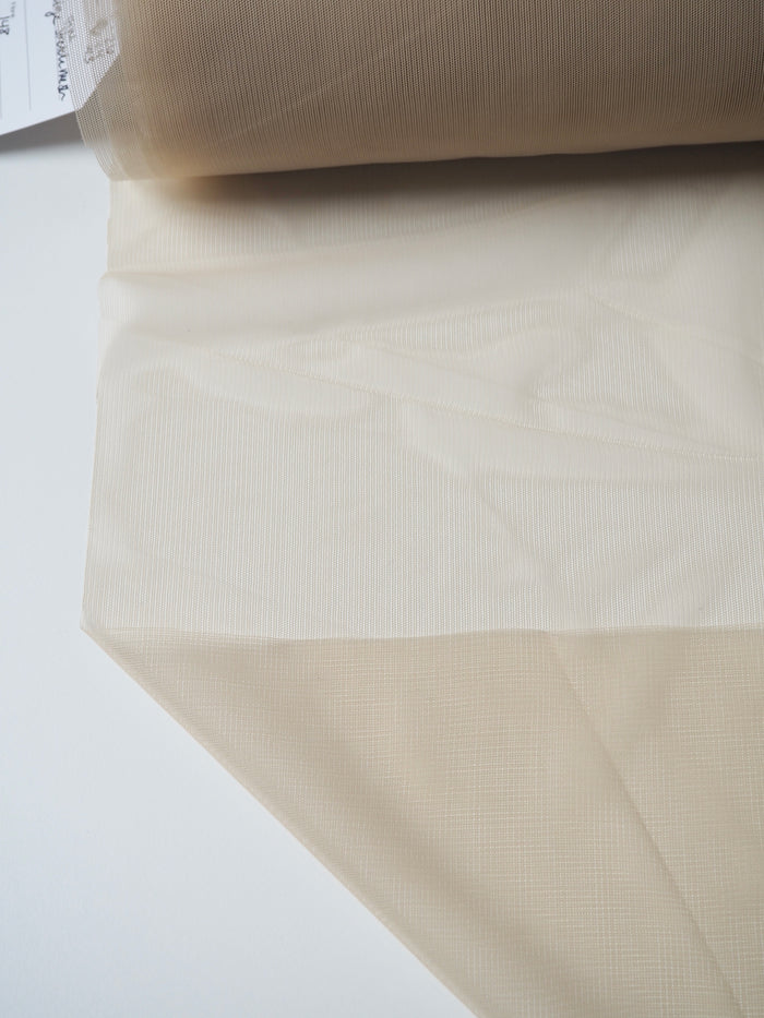 Beige Fine Stretch Mesh