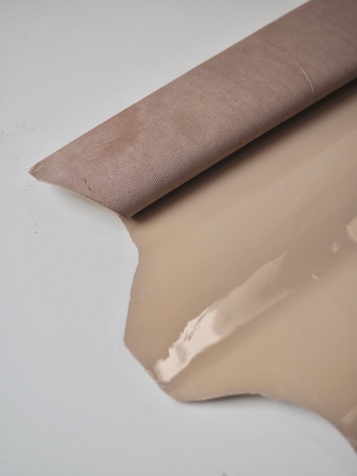 Beige Patent Lambskin