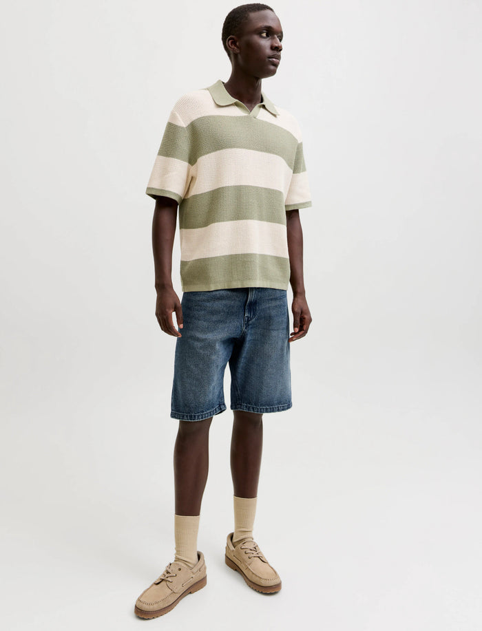 Bermuda ample en denim pour homme