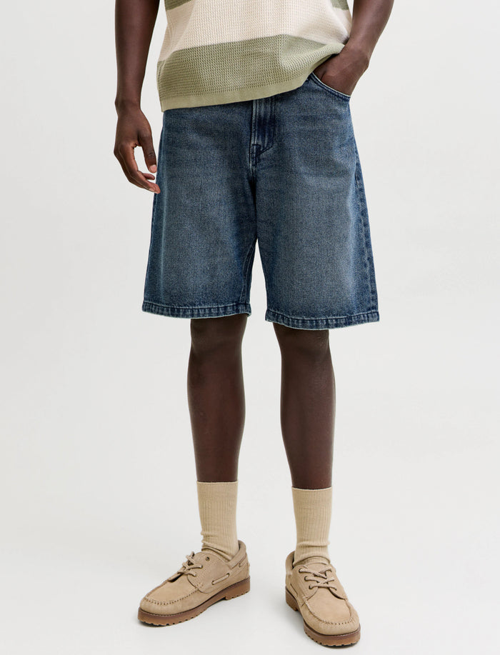 Bermuda ample en denim pour homme