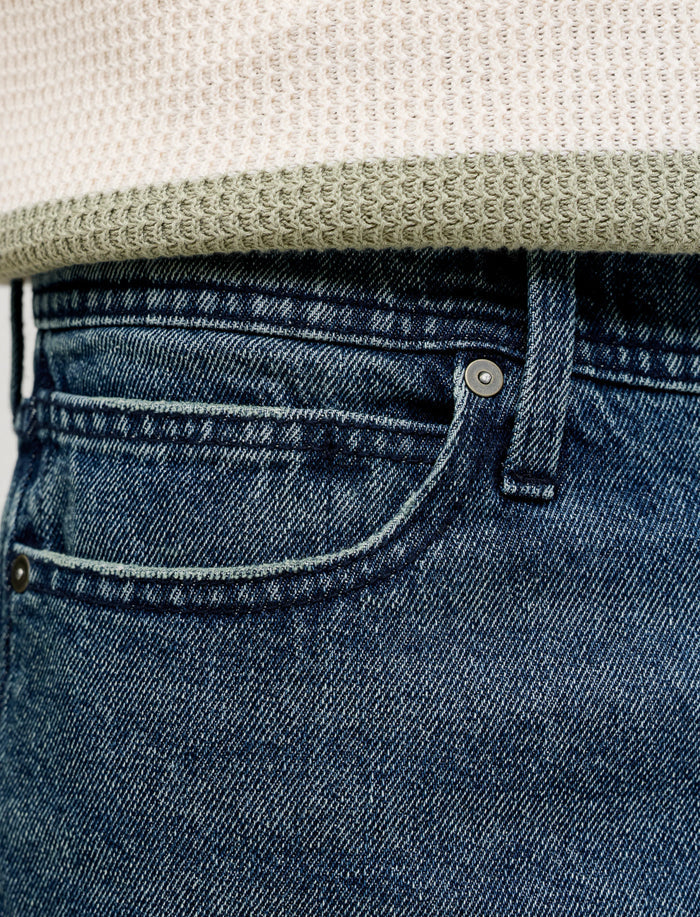 Bermuda ample en denim pour homme