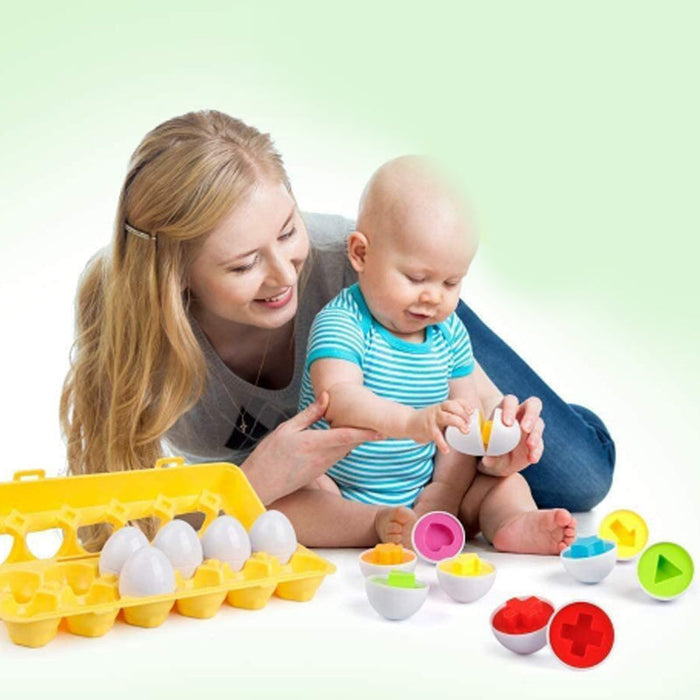 【Big Sale】Color & Shapes Matching Egg Set