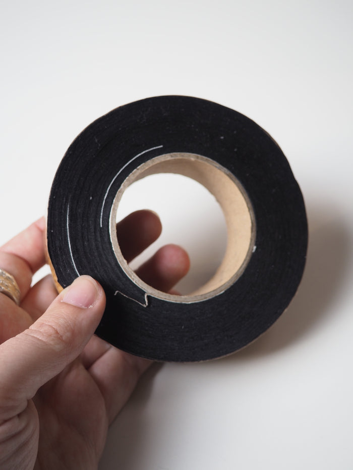 Black Cotton Voile 30mm Bias Tape Roll
