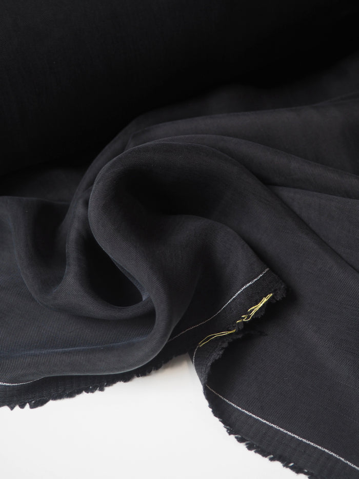 Black Cupro Twill