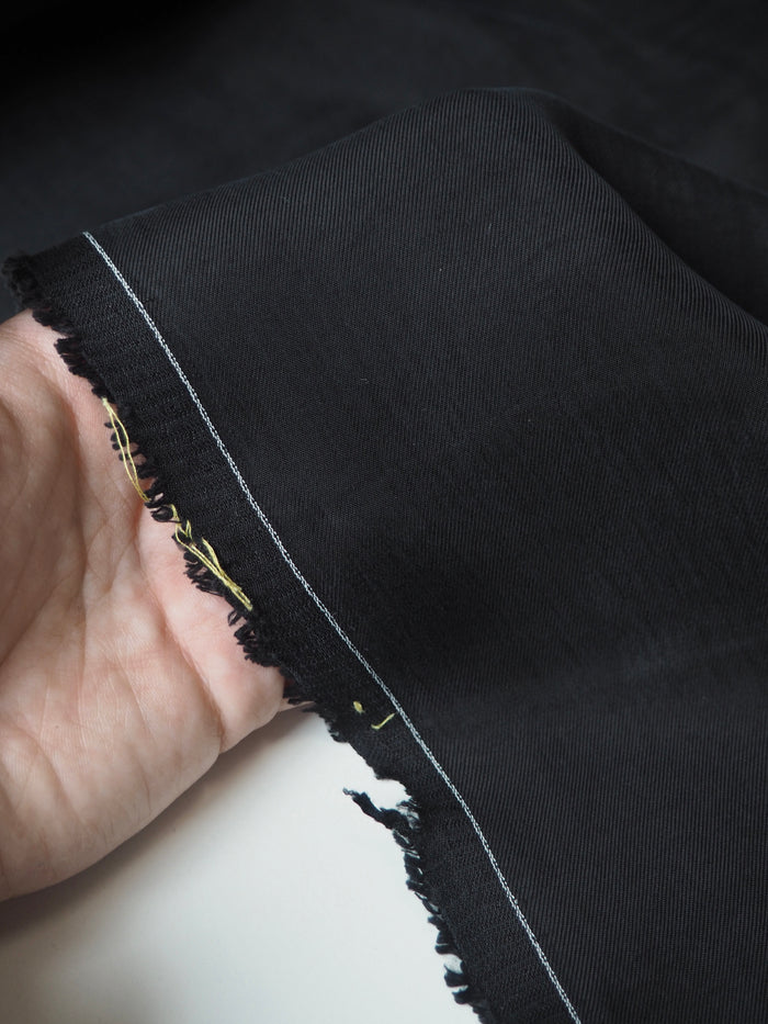 Black Cupro Twill