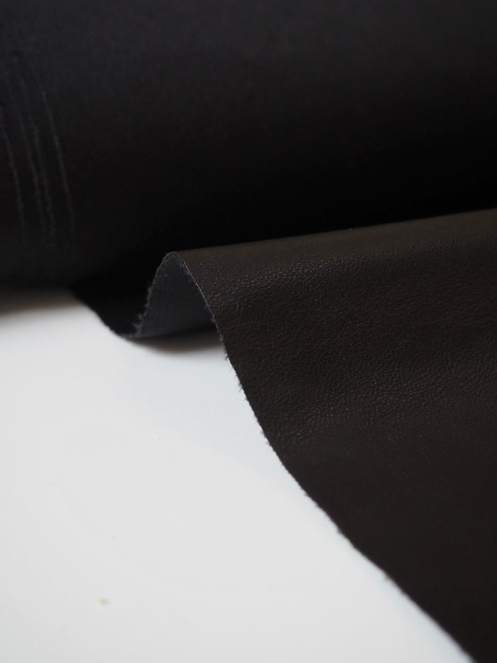 Black Distressed Stretch Pleather