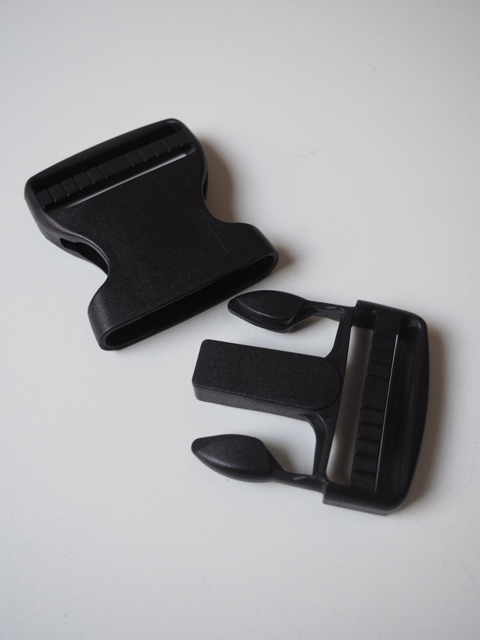 Black Dual Adjust Side Release Buckle 50mm