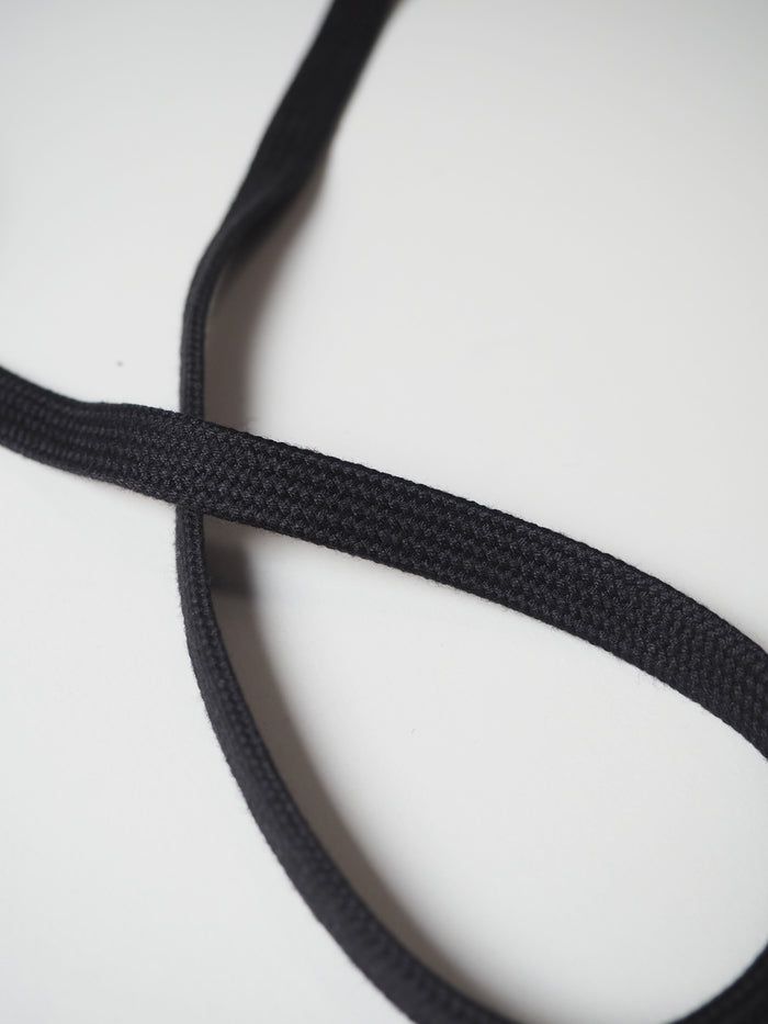 Black Flat Braided Cord 10mm