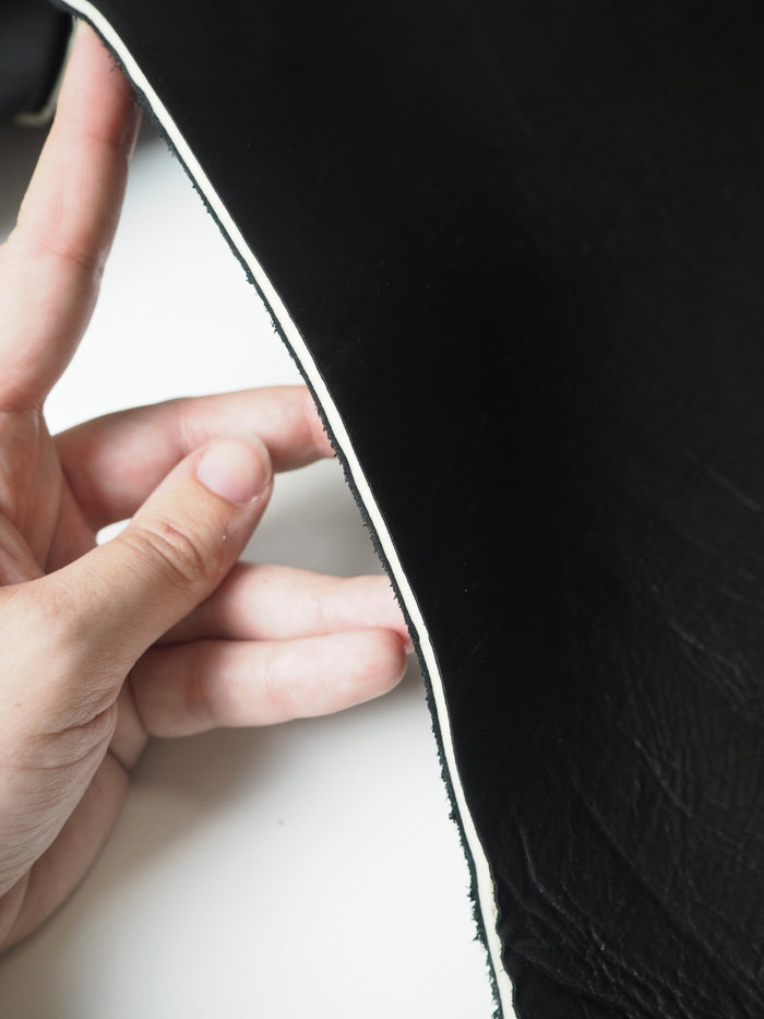 Black Foam-Bonded Calfskin 4mm