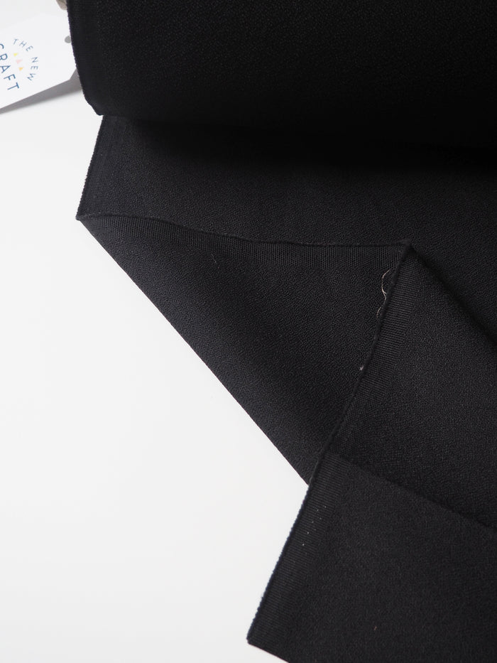 Black Heavy Crepe