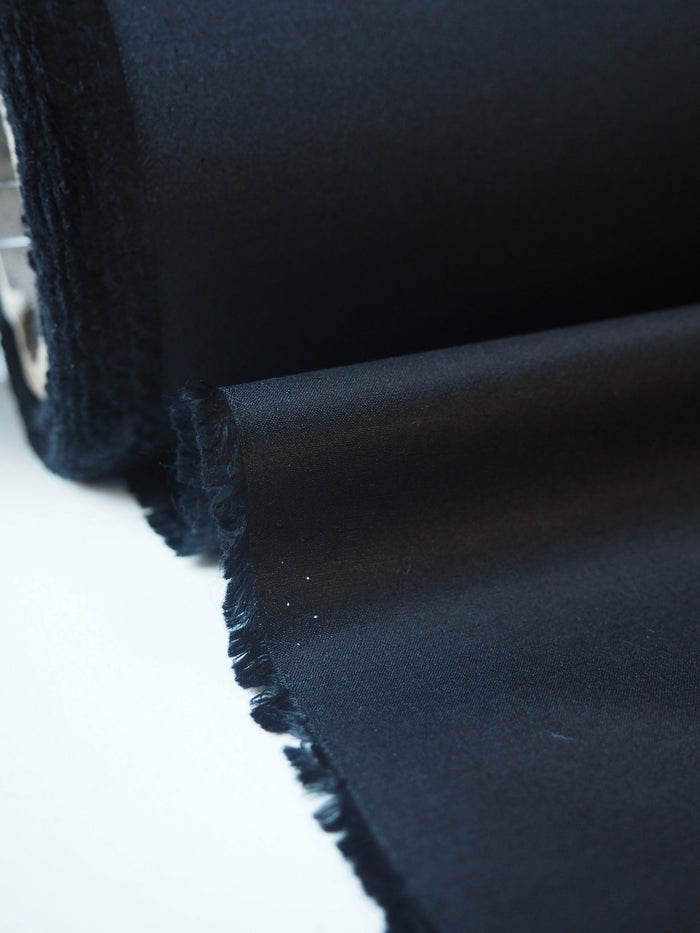 Black High Shine Cotton/Poly