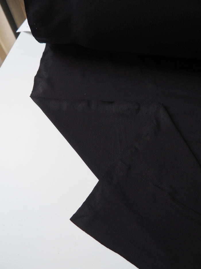 Black Lightweight Viscose Jersey