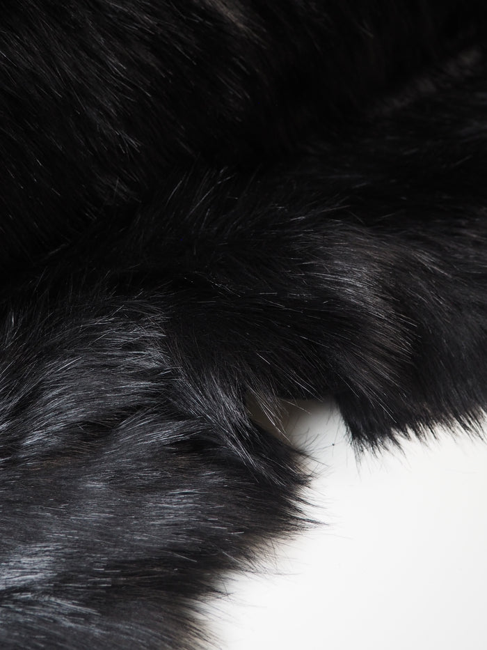 Black Long Faux Fur